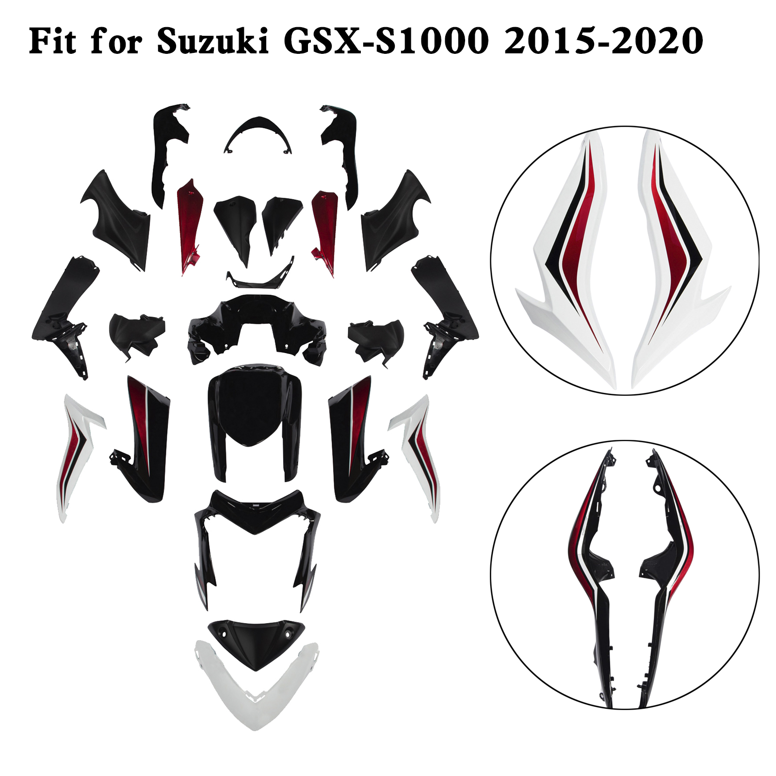 適用於 Suzuki GSX-S 1000 GSXS 2015-2020 全車彩繪車殼009-極限超快感