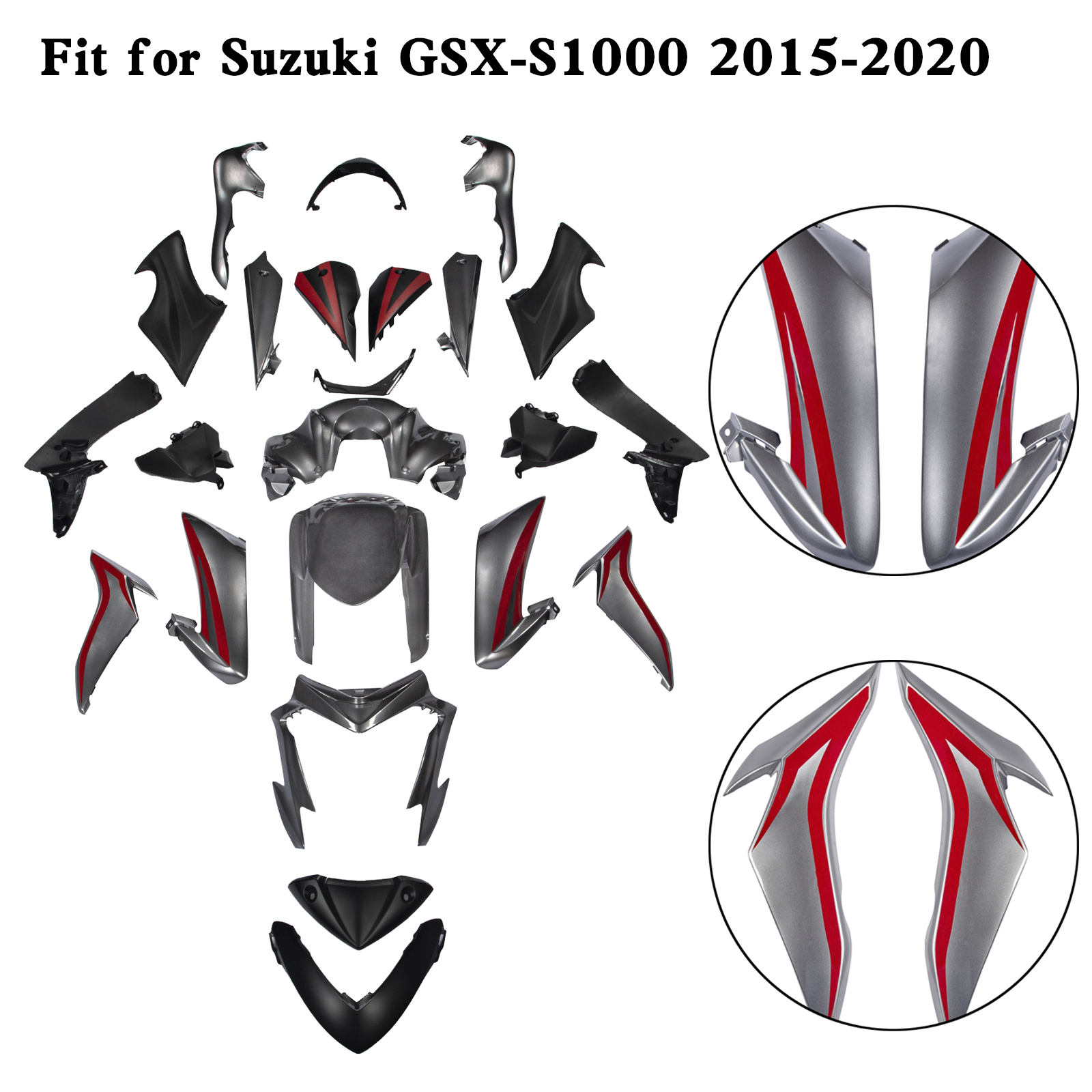 適用於 Suzuki GSX-S 1000 GSXS 2015-2020 全車彩繪車殼012-極限超快感