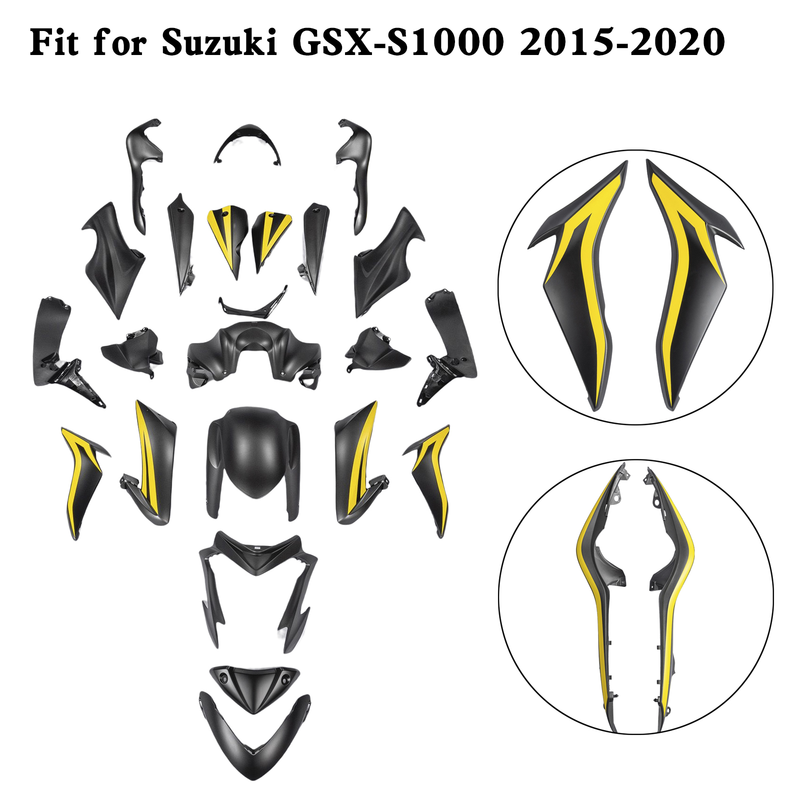 適用於 Suzuki GSX-S 1000 GSXS 2015-2020 全車彩繪車殼013-極限超快感