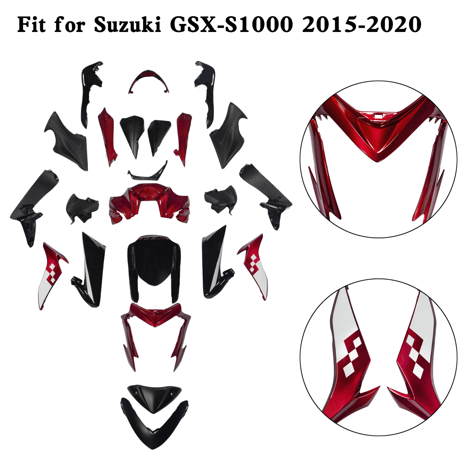 適用於 Suzuki GSX-S 1000 GSXS 2015-2020 全車彩繪車殼015-極限超快感