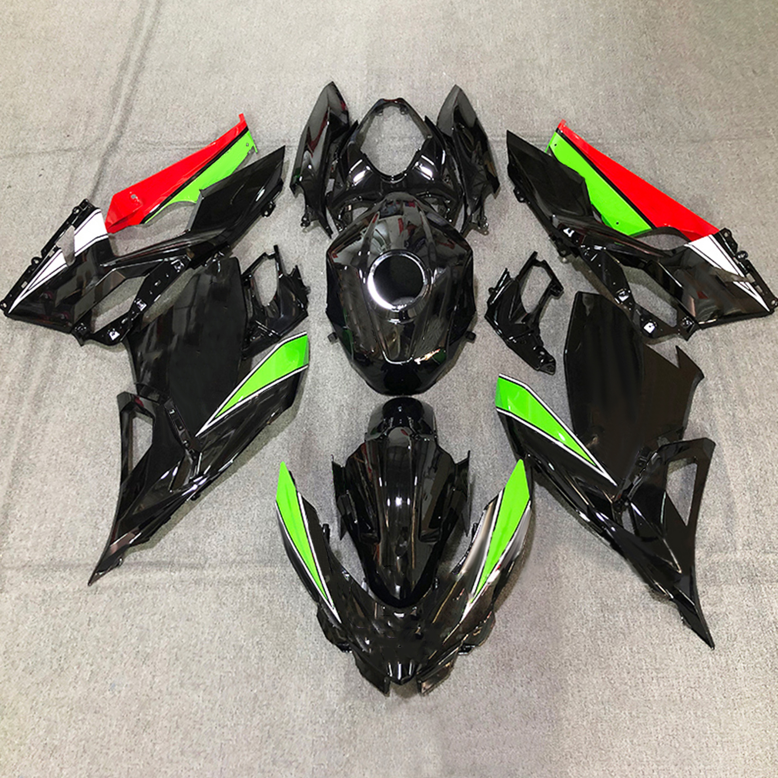 適用於Kawasaki Ninja400-1824全車彩繪車殼109-極限超快感