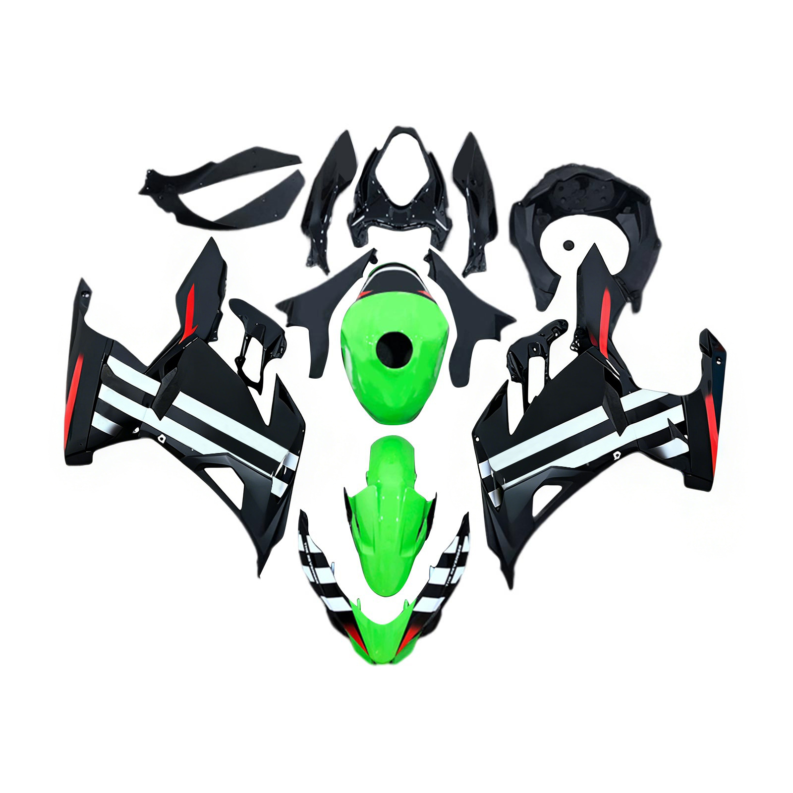 適用於Kawasaki Ninja400-1824全車彩繪車殼122-極限超快感
