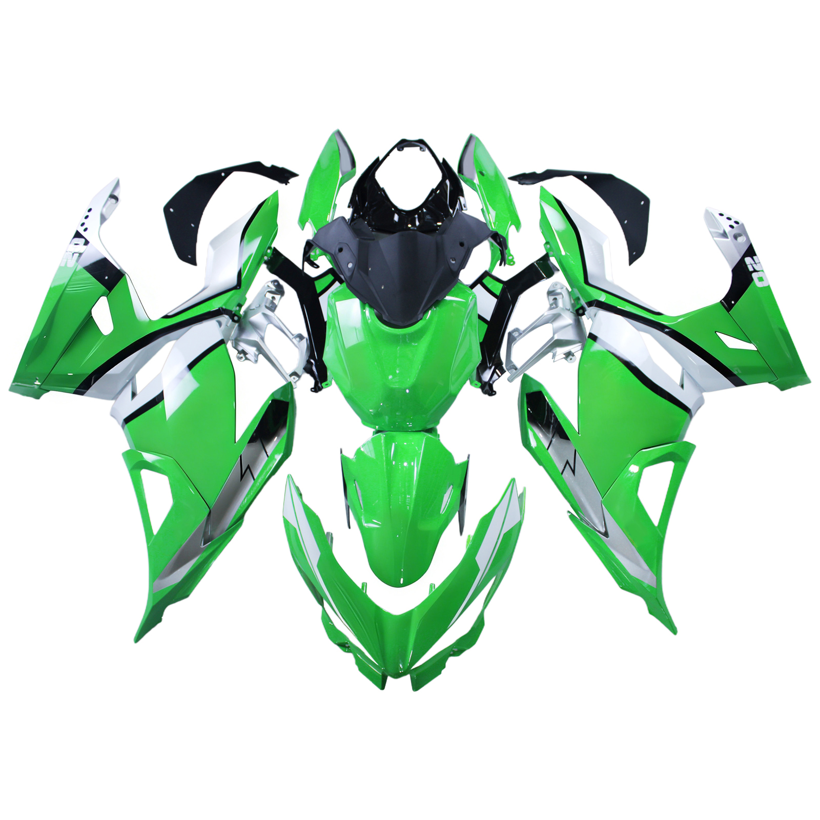 適用於Kawasaki Ninja400-1824全車彩繪車殼127-極限超快感