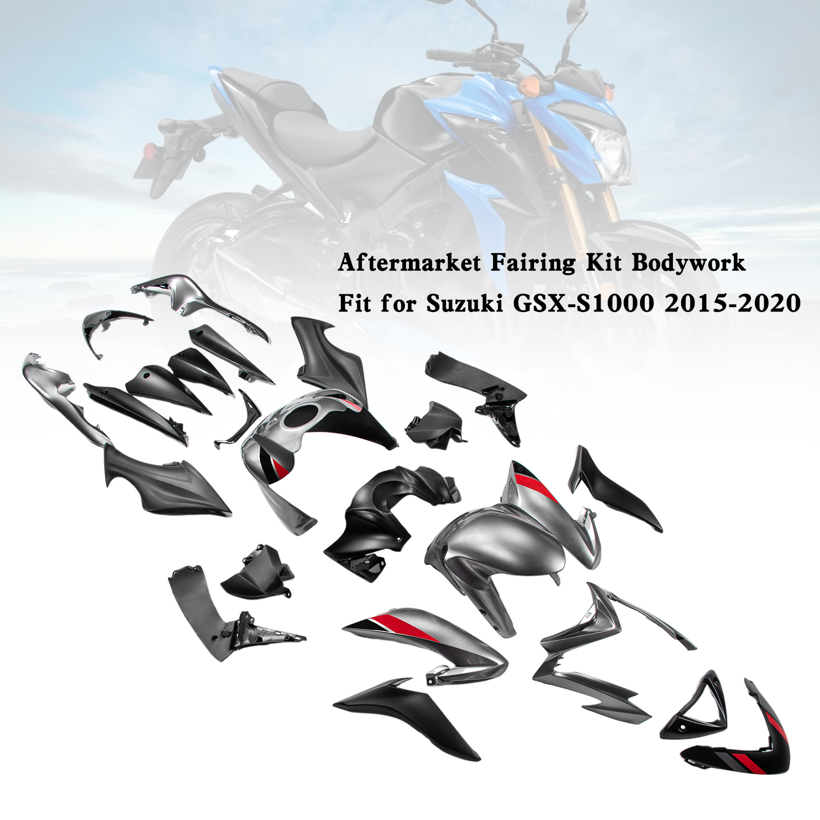 適用於 Suzuki GSX-S 1000 2015-2020 全車彩繪車殼002-極限超快感