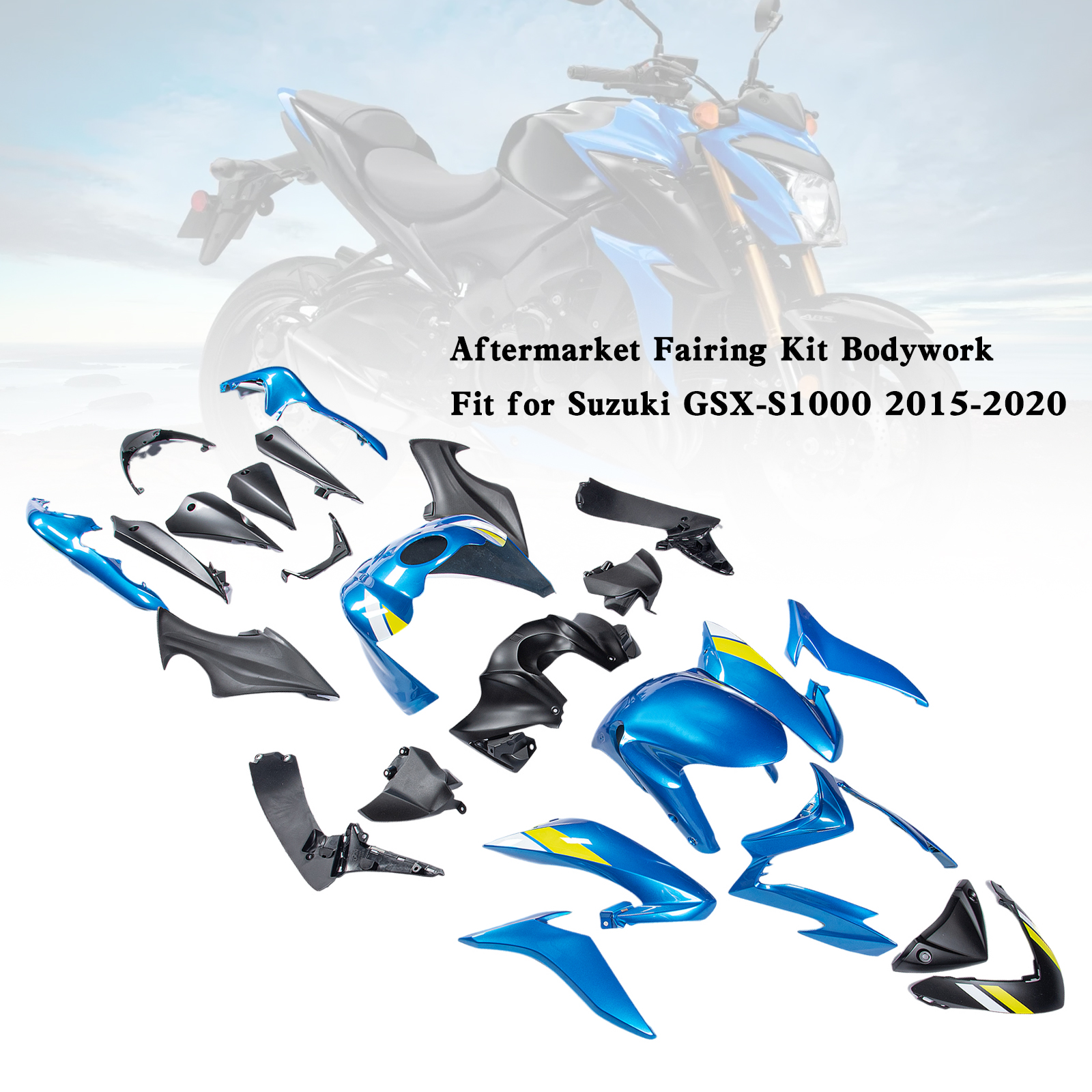 適用於 Suzuki GSX-S 1000 2015-2020 全車彩繪車殼003-極限超快感