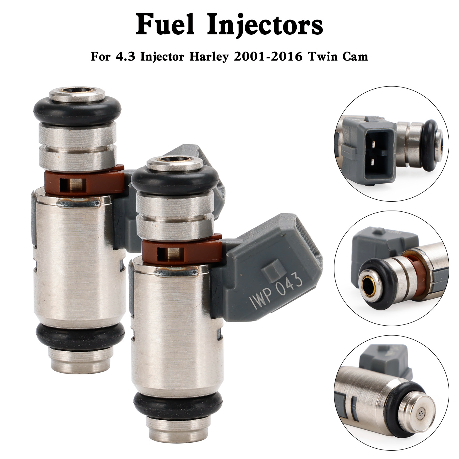 27609-01B 4.3 Injector Harley 2001-2016 Twin Cam專用噴油嘴(2隻組)