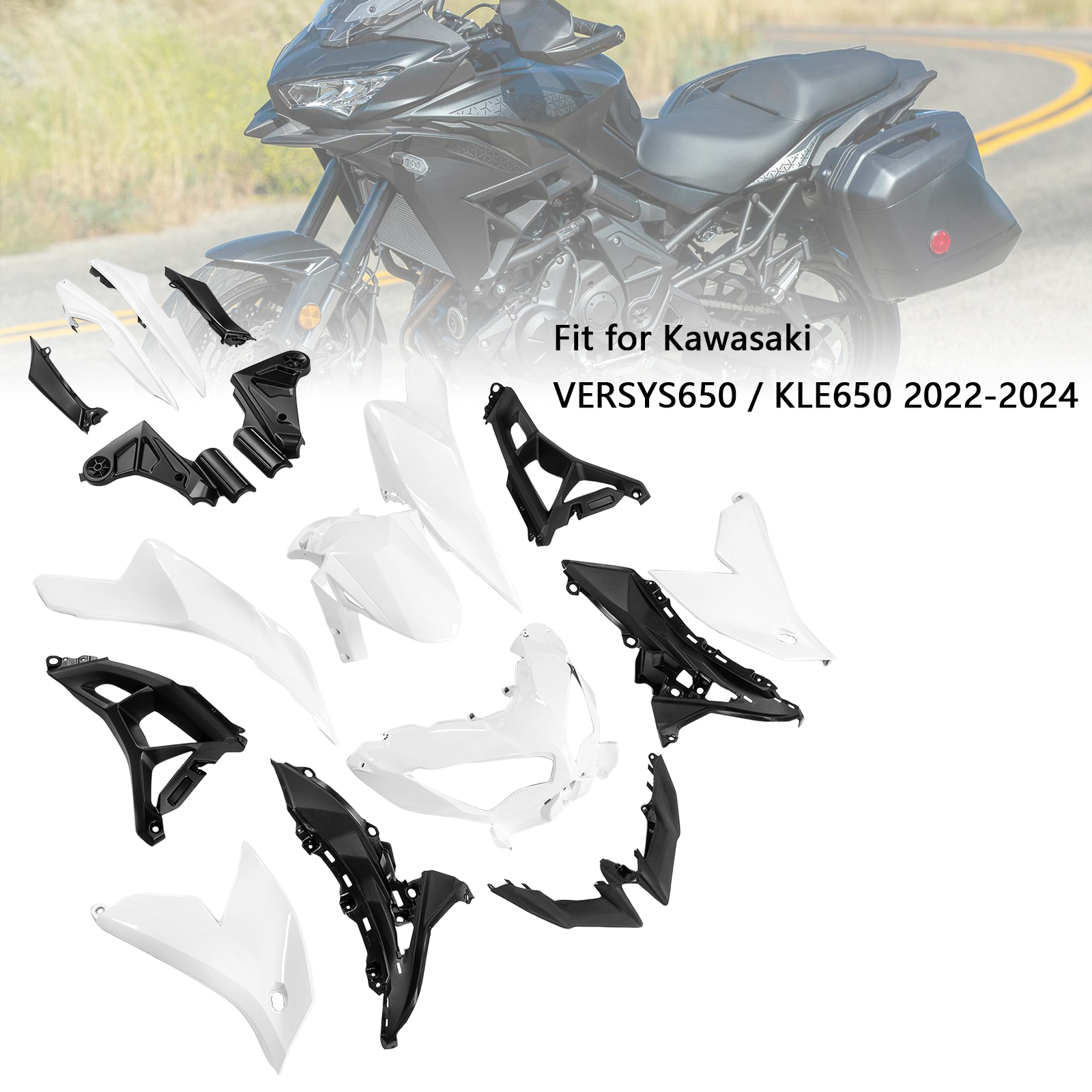 適用於 Kawasaki VERSYS 650 2022-2026 全車彩繪車殼003-極限超快感