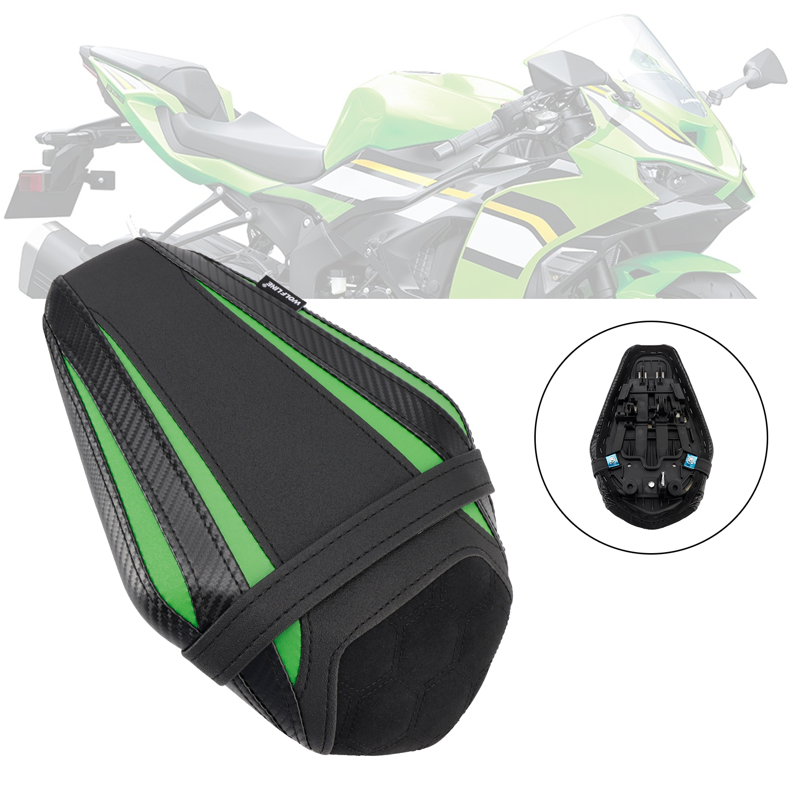 Kawasaki Ninja Zx-6R 636 2019-2025專用改裝造型後座墊-極限超快感