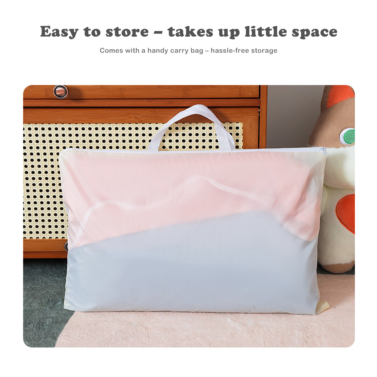 Kids Indoor Play Tent for Boys & Girls, Assembly Tent with Metal Frame, Mesh Window, Optional Star Lights & Mat, Portable Children’s Playhouse with Carry Bag Pink detail view 2