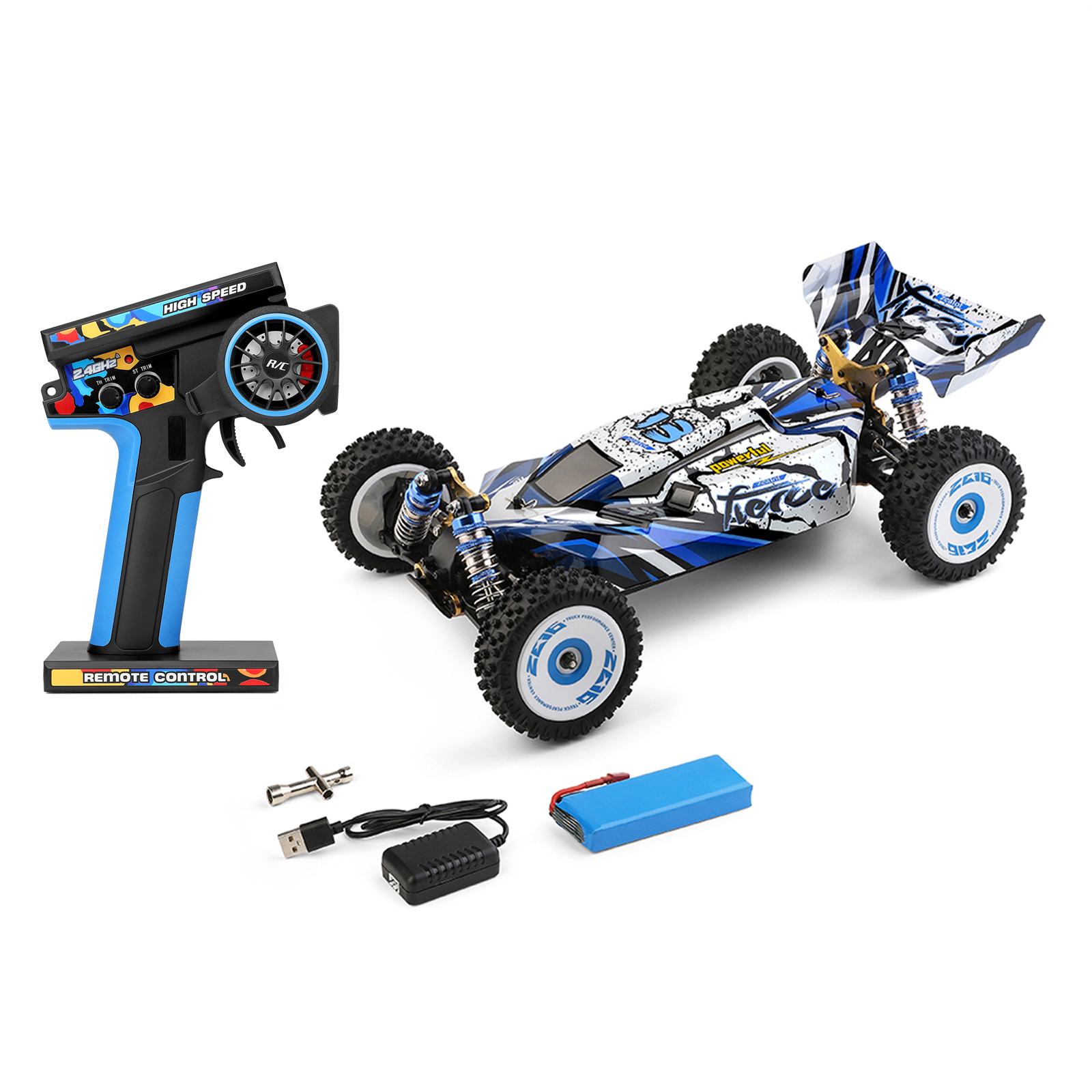 Wltoys 124017 Brushless RTR 1/12 2.4G 4WD 75km/h RC Car Metal Chassis Toy Gift detail view 4