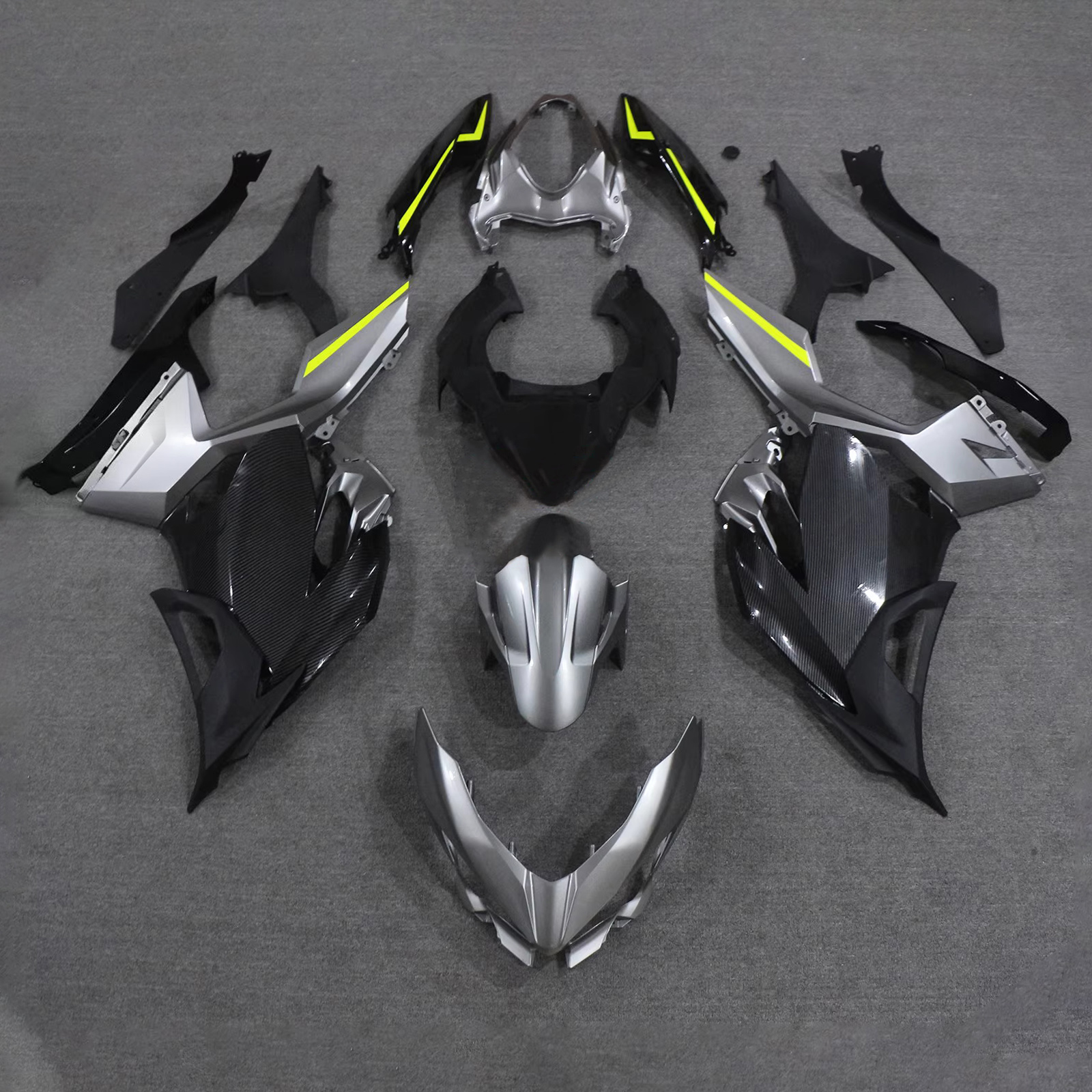 適用於Kawasaki Ninja400-1824全車彩繪車殼225-極限超快感