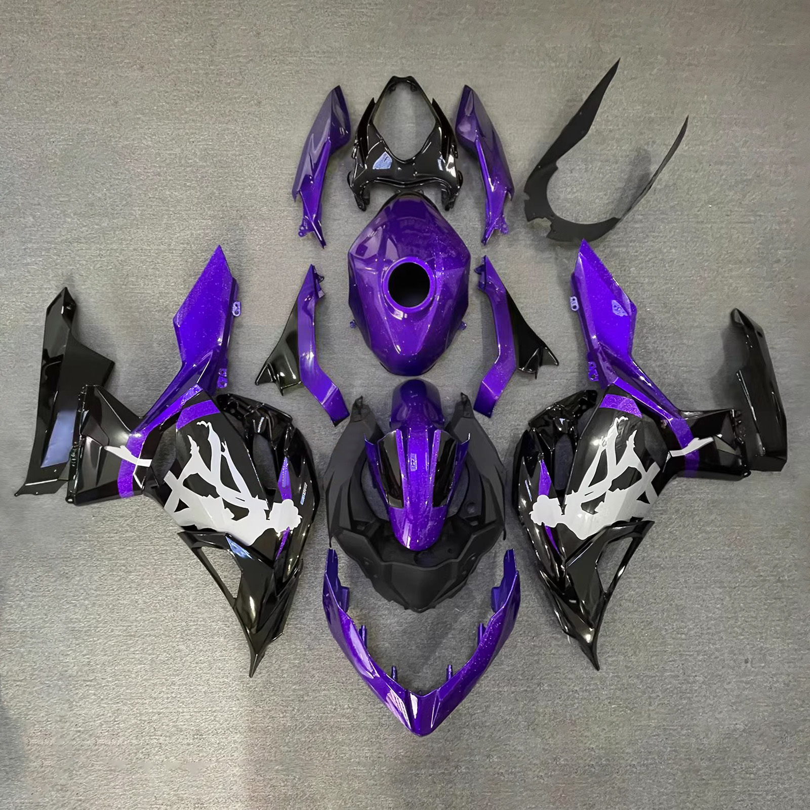適用於Kawasaki Ninja400-1824全車彩繪車殼227-極限超快感