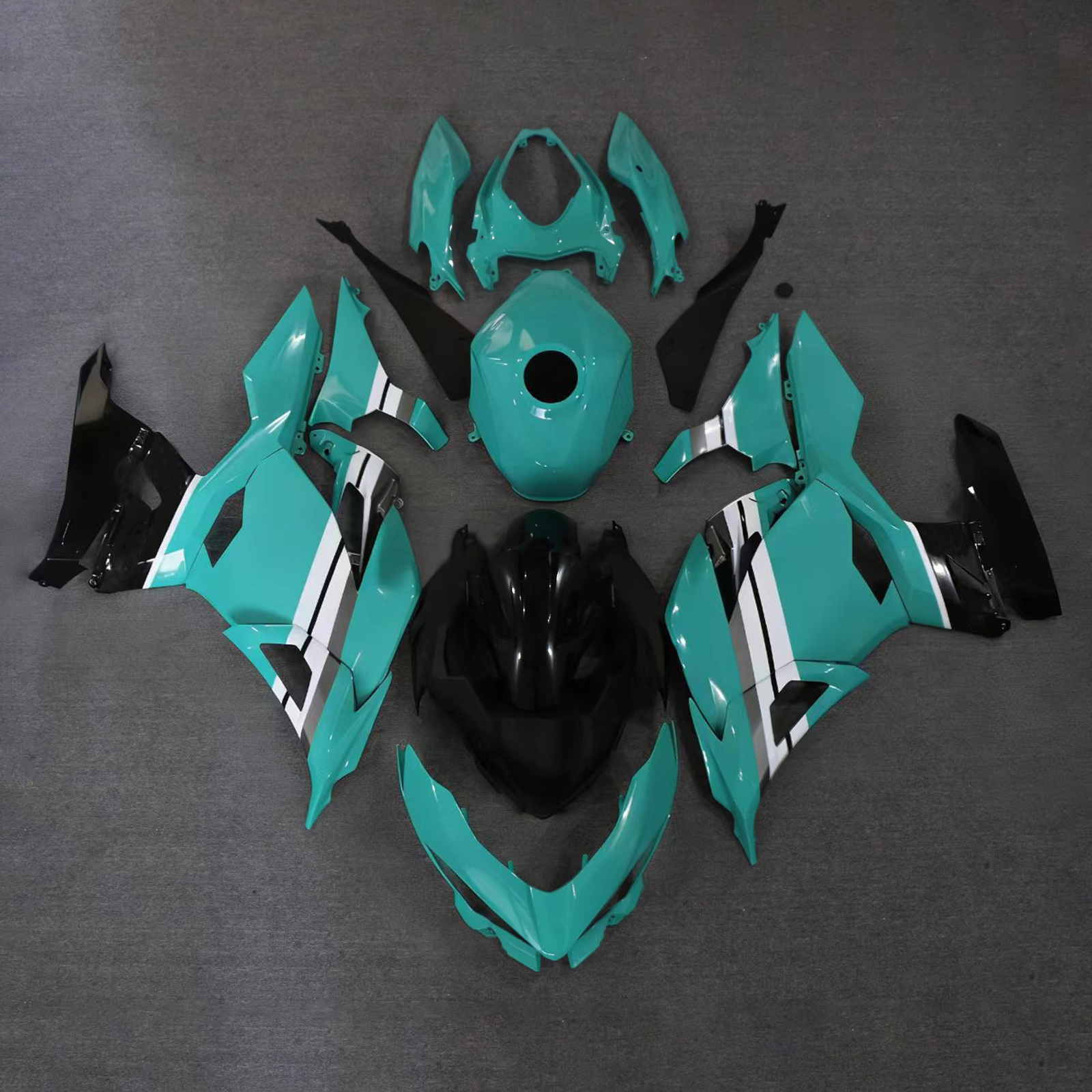 適用於Kawasaki Ninja400-1824全車彩繪車殼228-極限超快感