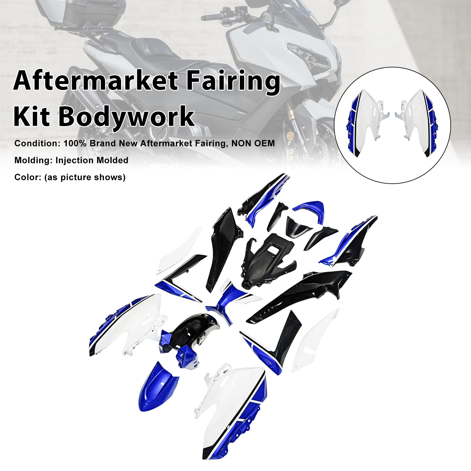 適用於 Yamaha T-Max 560 2025+ 全車彩繪車殼 010-極限超快感