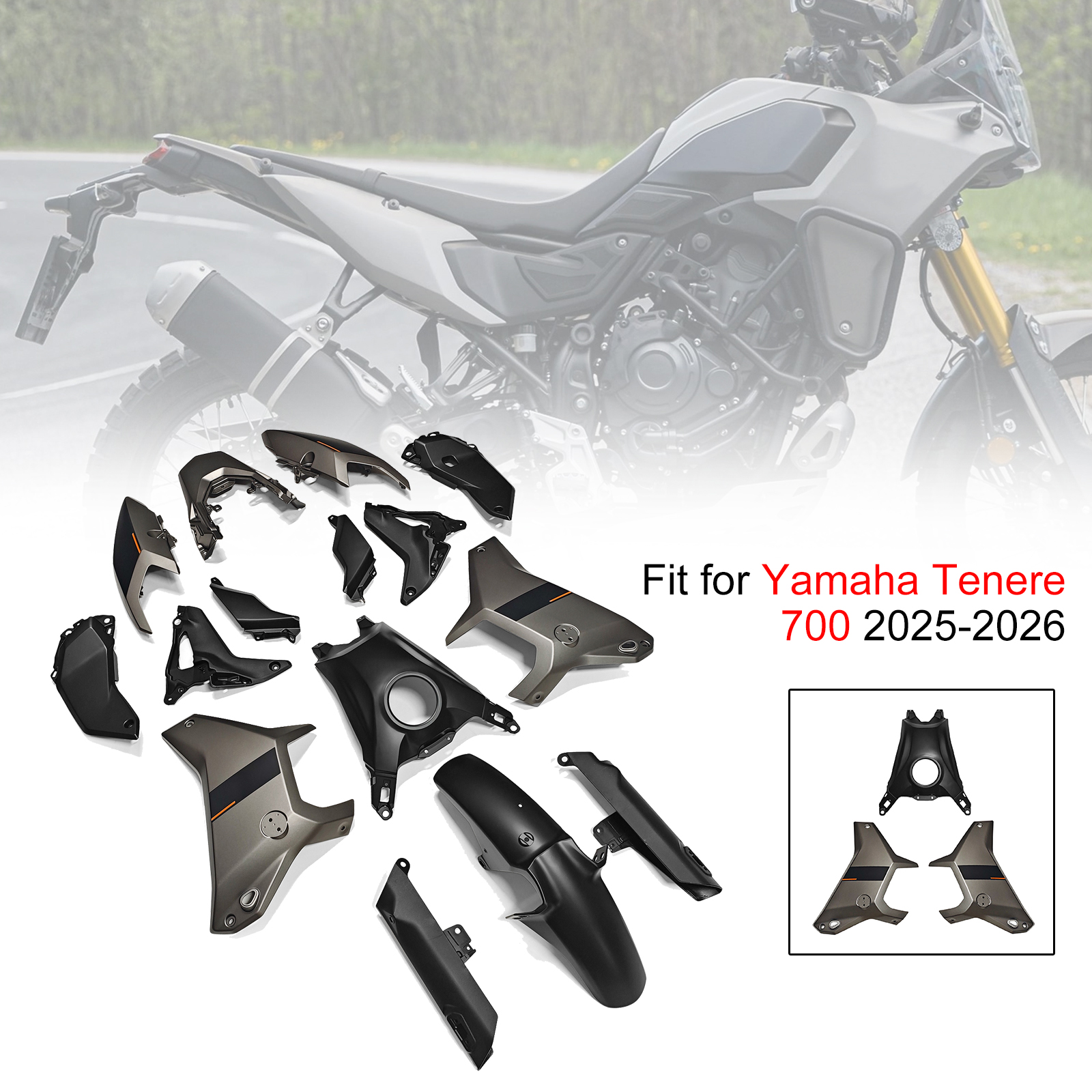 適用於 Yamaha Tenere 700 T700S 2025-2026 全車彩繪車殼 001-008-極限超快感