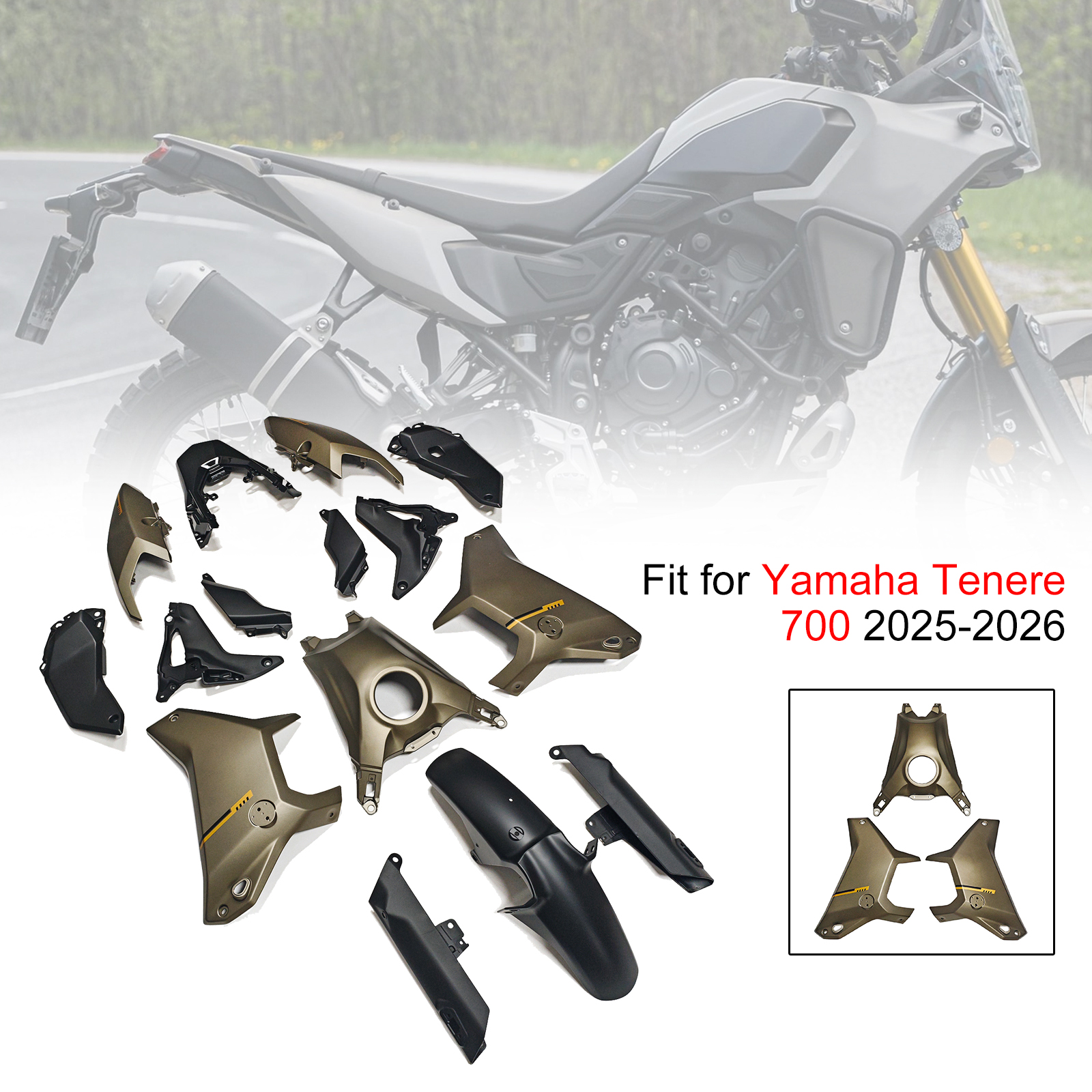 適用於 Yamaha Tenere 700 T700S 2025-2026 全車彩繪車殼 001-008-極限超快感