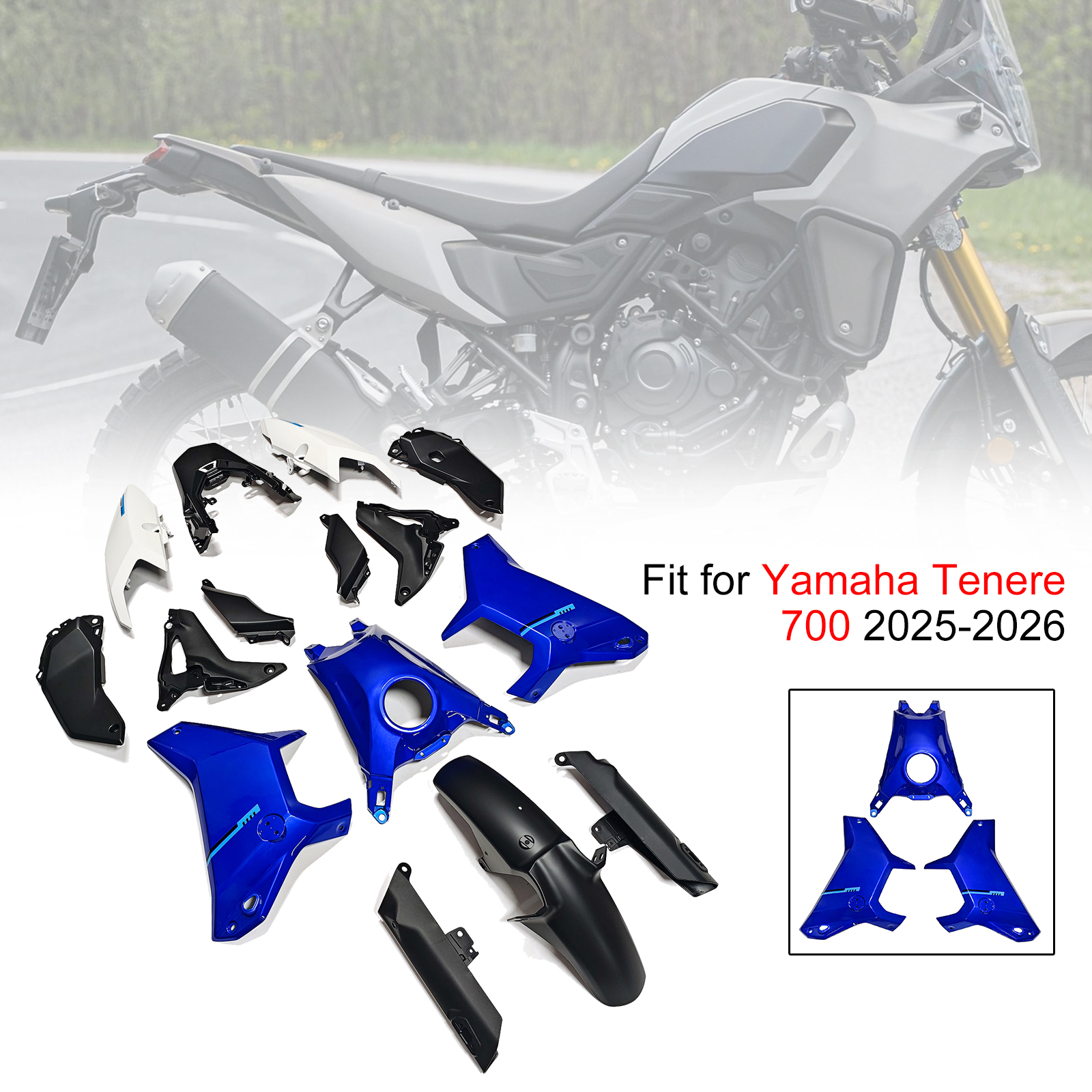 適用於 Yamaha Tenere 700 T700S 2025-2026 全車彩繪車殼 001-008-極限超快感