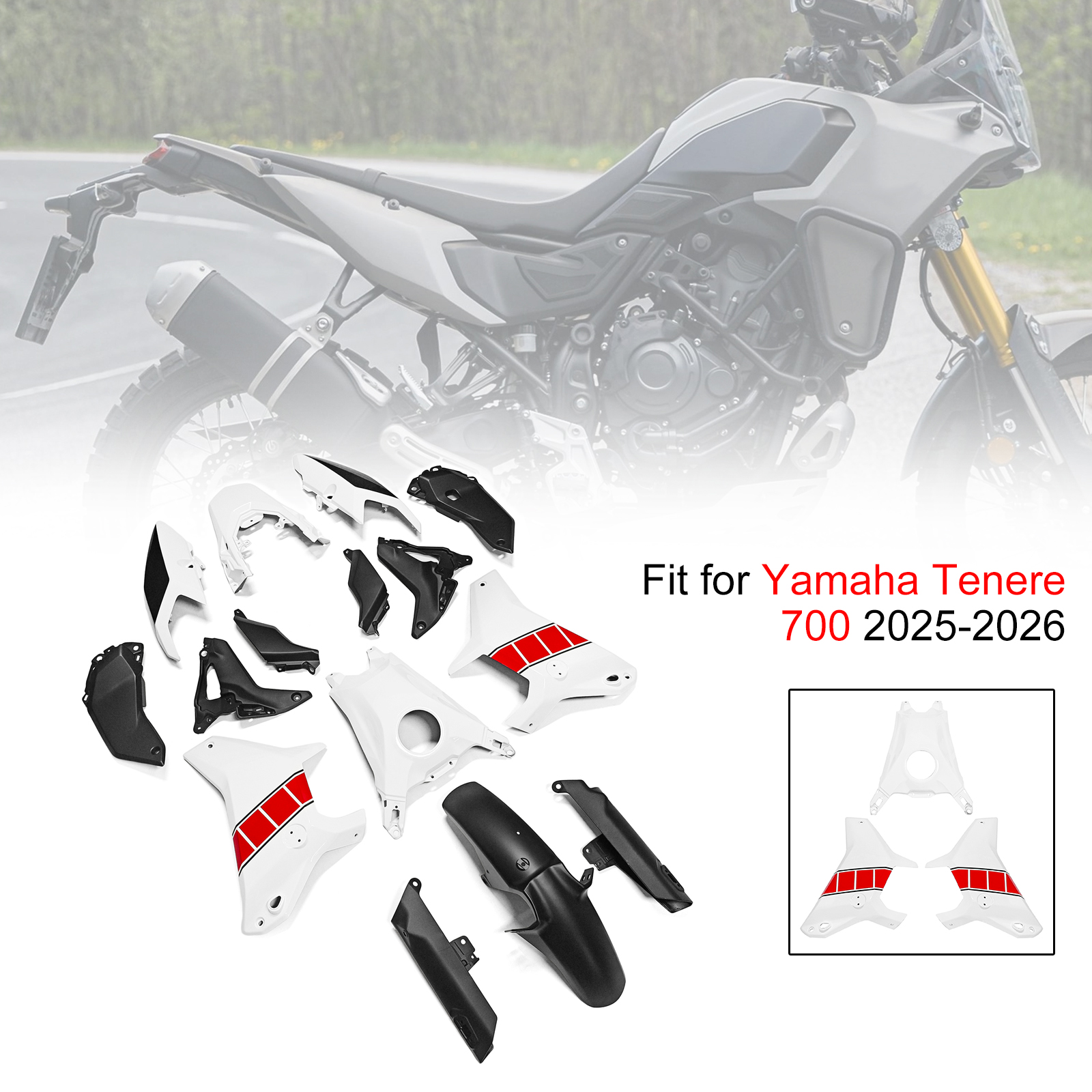 適用於 Yamaha Tenere 700 T700S 2025-2026 全車彩繪車殼 001-008-極限超快感