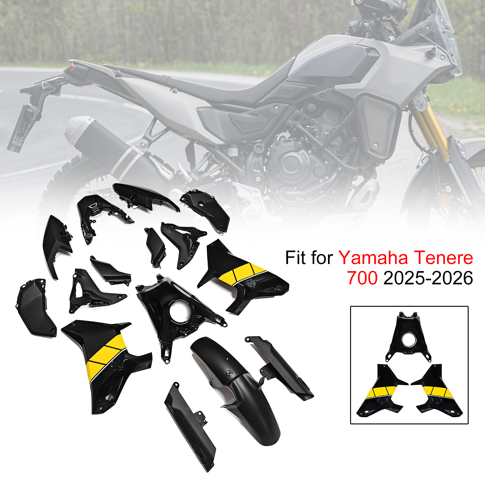 適用於 Yamaha Tenere 700 T700S 2025-2026 全車彩繪車殼 001-008-極限超快感