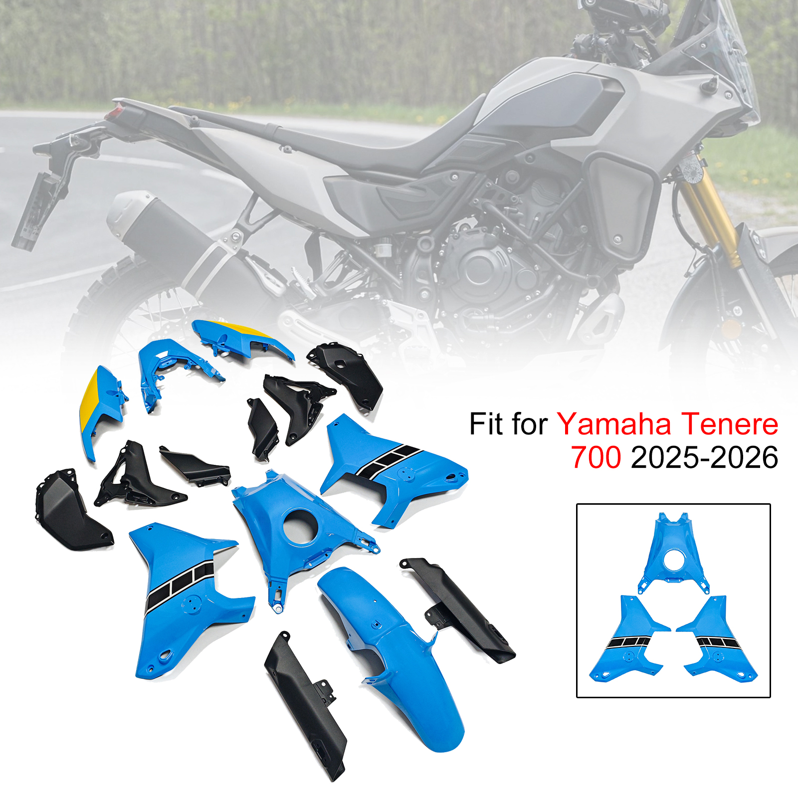 適用於 Yamaha Tenere 700 T700S 2025-2026 全車彩繪車殼 001-008-極限超快感