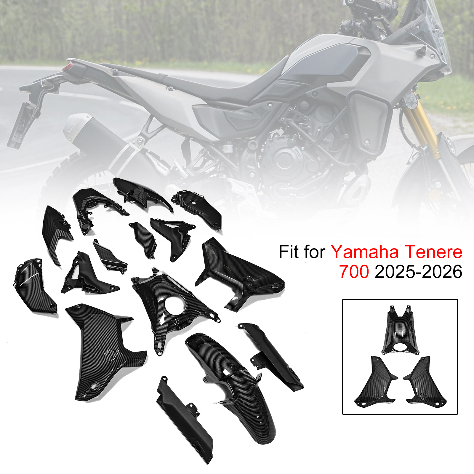 適用於 Yamaha Tenere 700 T700S 2025-2026 全車彩繪車殼 001-008-極限超快感