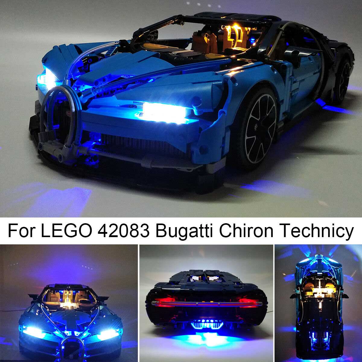 LED Lighting Kit For 42083 LEGO Bugatti Chiron Technic Set USB Bright