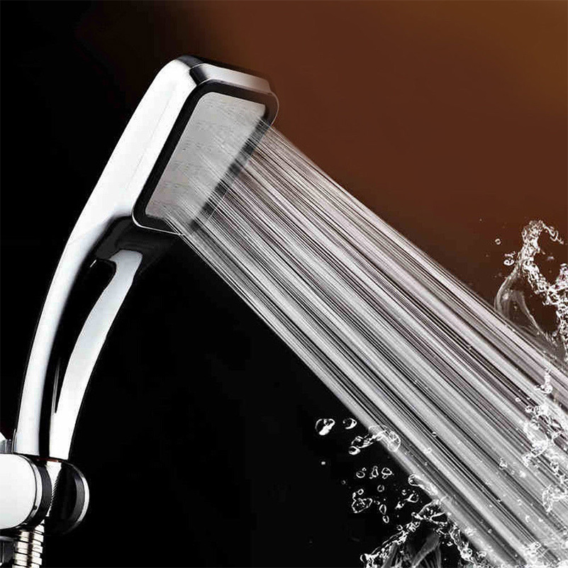 High Pressure Shower Head 300 Holes Powerful Handheld Bathroom Spray