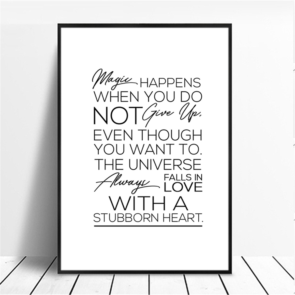 English Inspirational Sentences Motto Canvas Poster Wall Modern Home