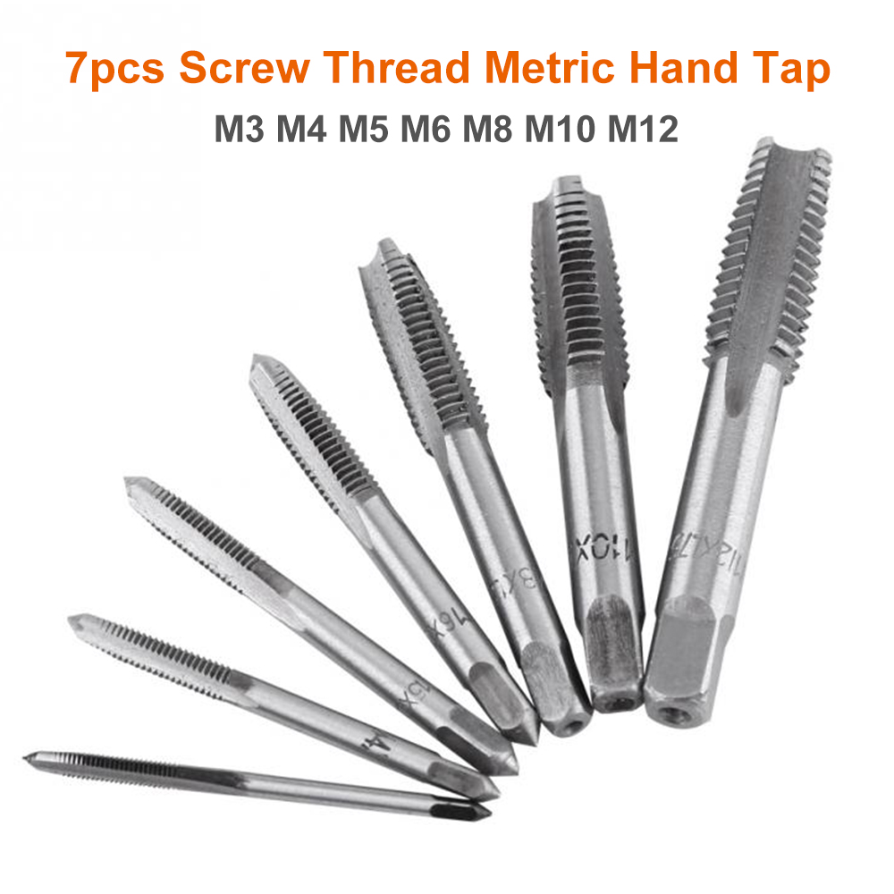 Standard Metric HSS Straight Flute Machine Screw Thread Tap Metalworking M3-M12