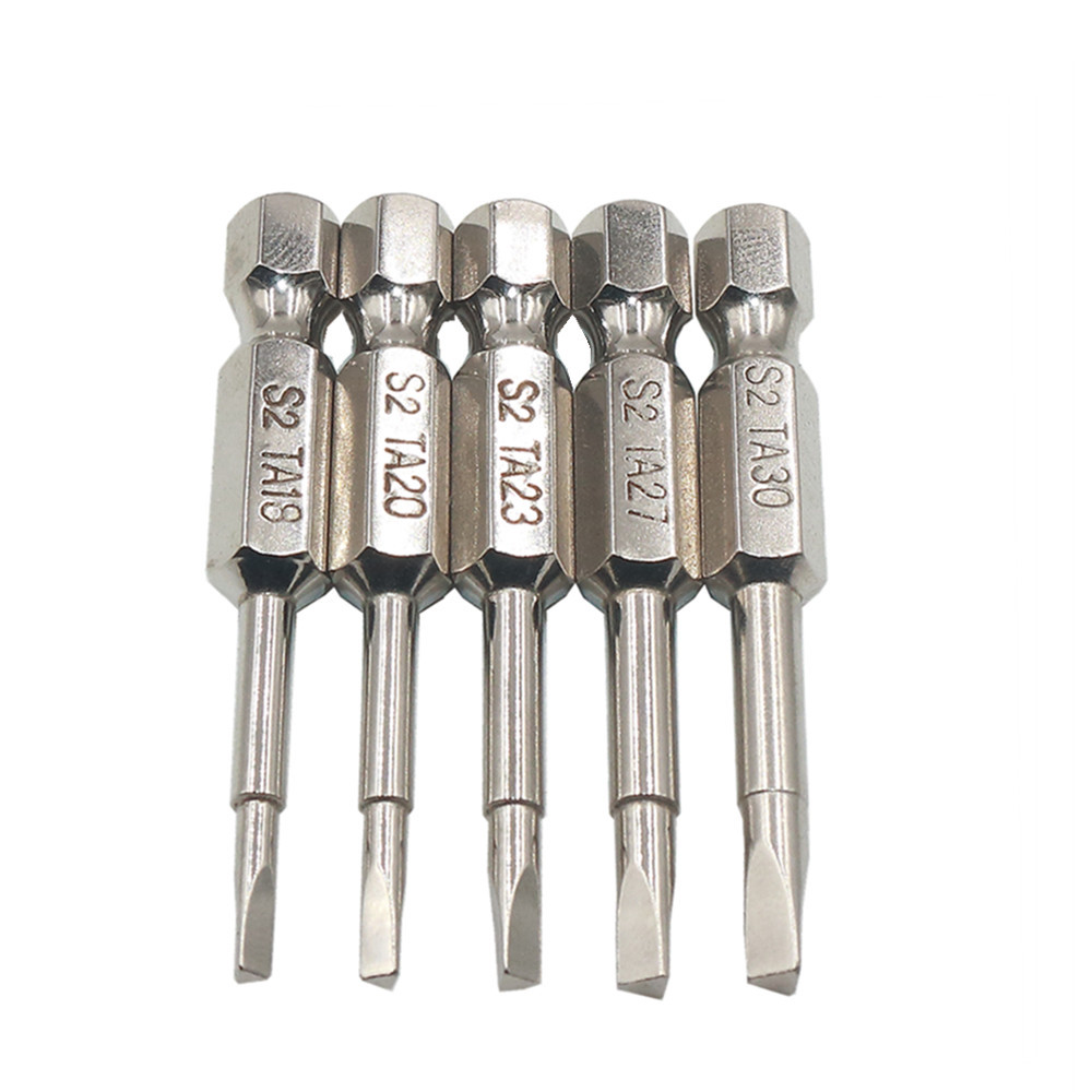 5X/Set Triangle Head Screwdriver Bits S2 Steel 1/4 Hex Shank
