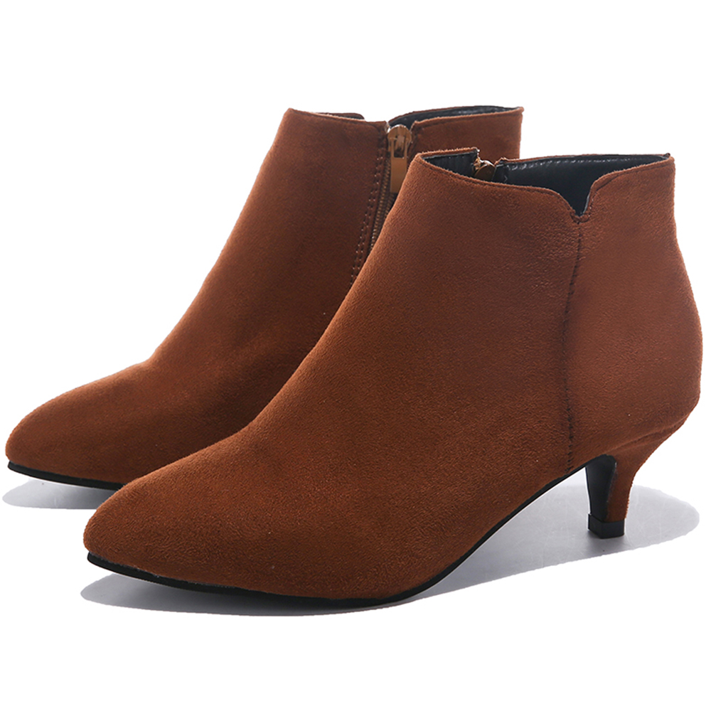 soft low heel boots