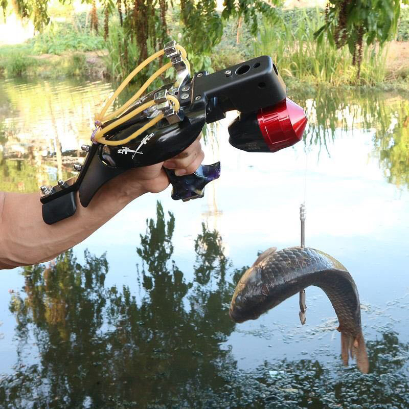 Hunting Fishing Slingshot Catapult Archery Sling bow Shooting Fishing