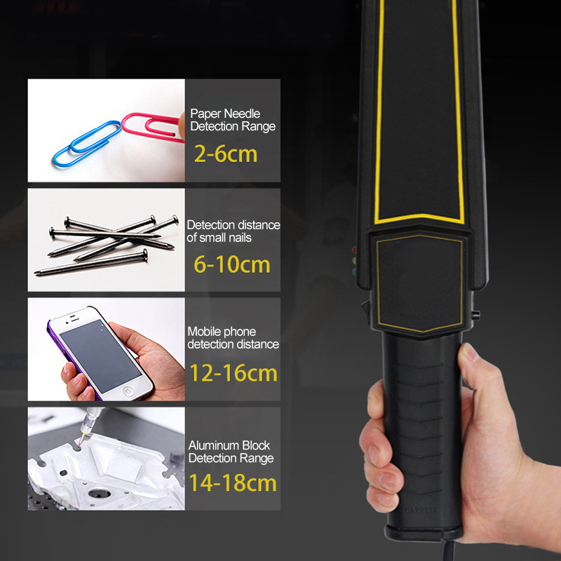 Handheld Metal Detector Portable Security Scanner Wand Airport Scan eBay