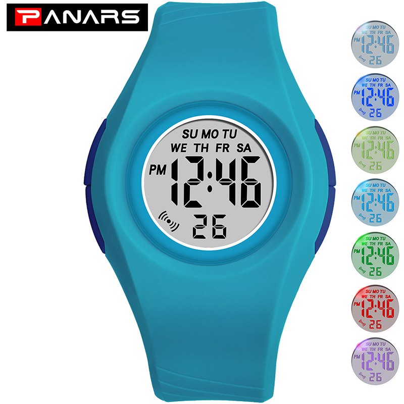 Digital Sport Wasserdichte Uhr für Mädchen Jungen Luminous Kinder Armbanduhr