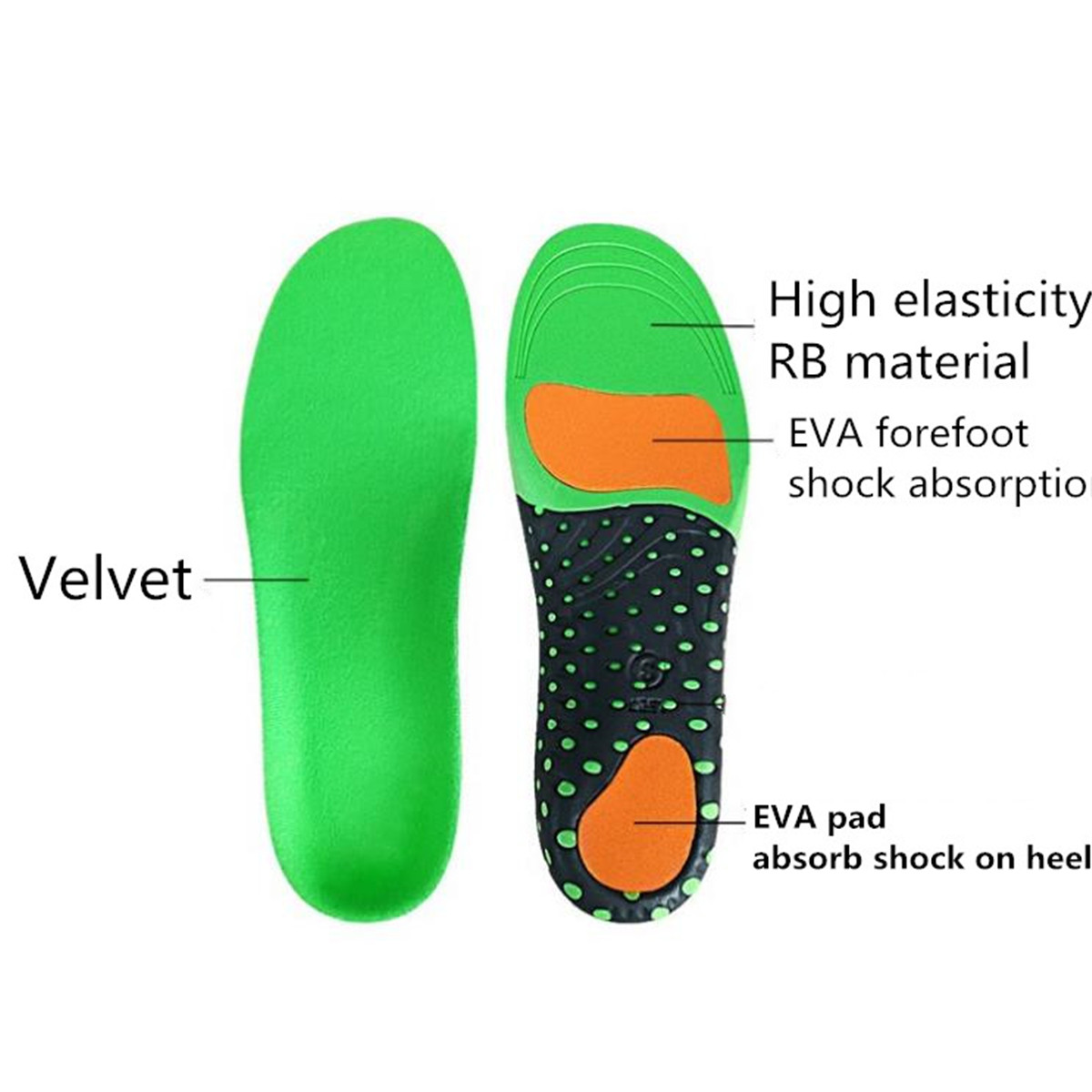 Support Orthopedic Pad Flat Foot Feet Pad Plantar Fasciitis Orthotic Insoles eBay