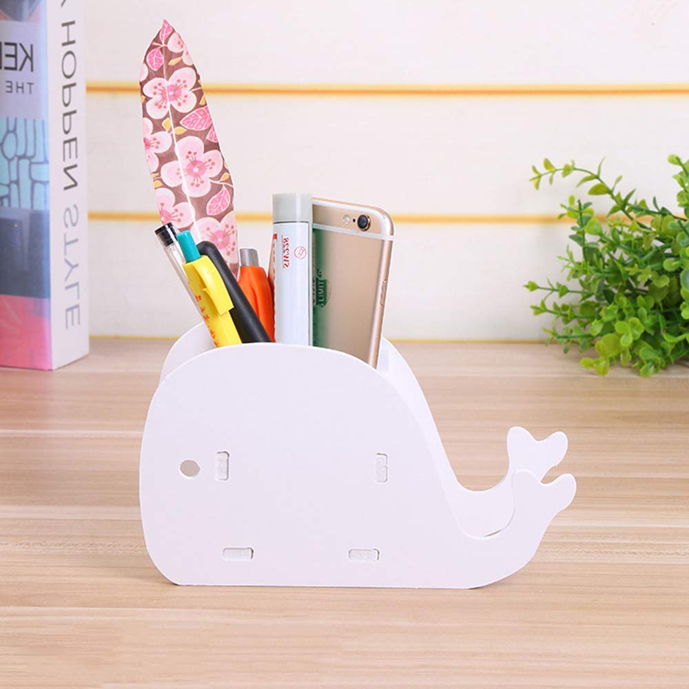 Cute Elephant Pencil Pen Holder Phone Stand Office Desk Tidy