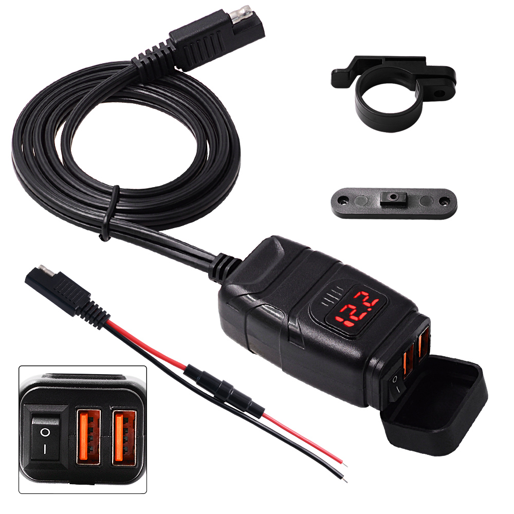 motorcycle phone charger adapter