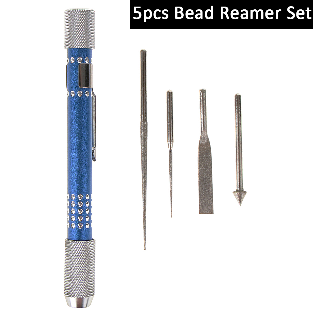 Jewellers Diamond Tipped Bead /& Pearl Reamer File Set For Jewellery Making