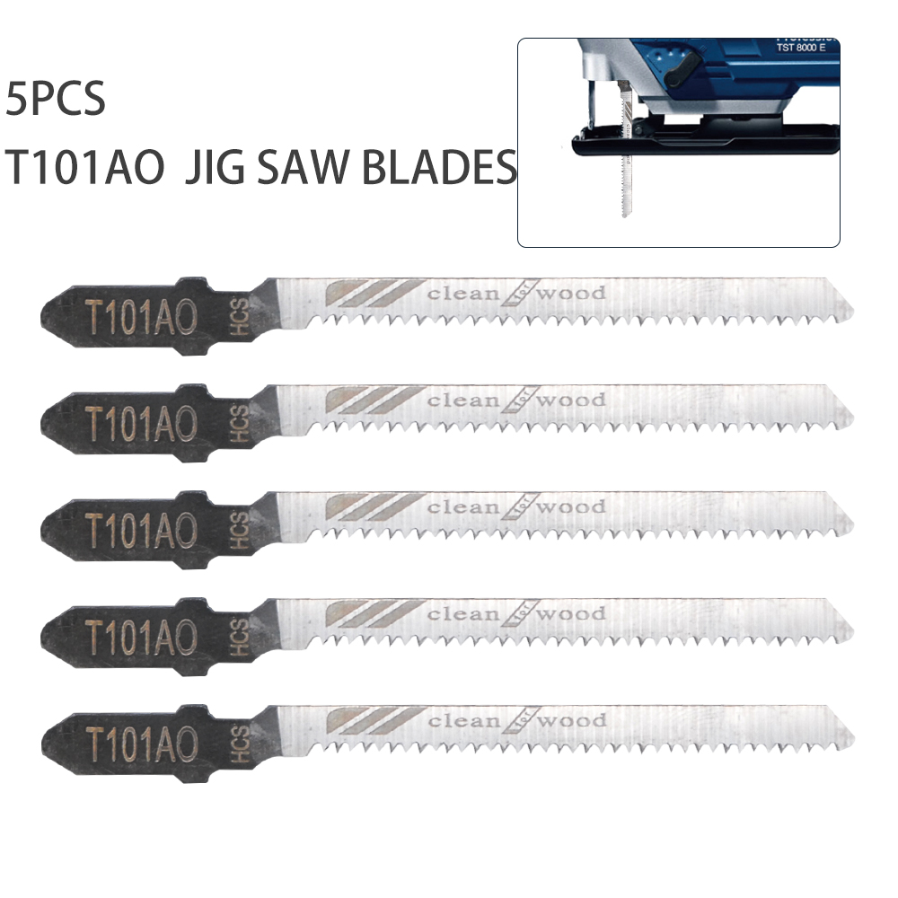 5 Pcs Jigsaw Blades Wood Cutting T101ao Fit Bosch Dewalt Hitachi