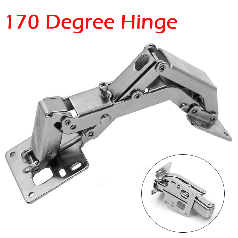 Soft Close Door Hinge 155 Degree Kitchen Cabinet Clip On Angular Corner
