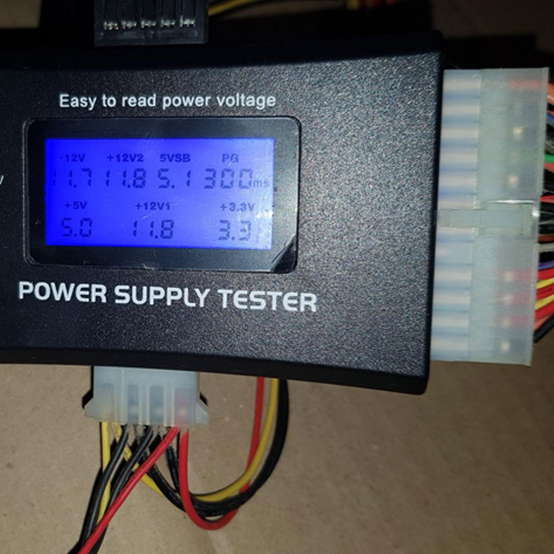 Power Supply Tester 20/40 Pin LCD PSU HD ATX BTX Voltage Test Source eBay