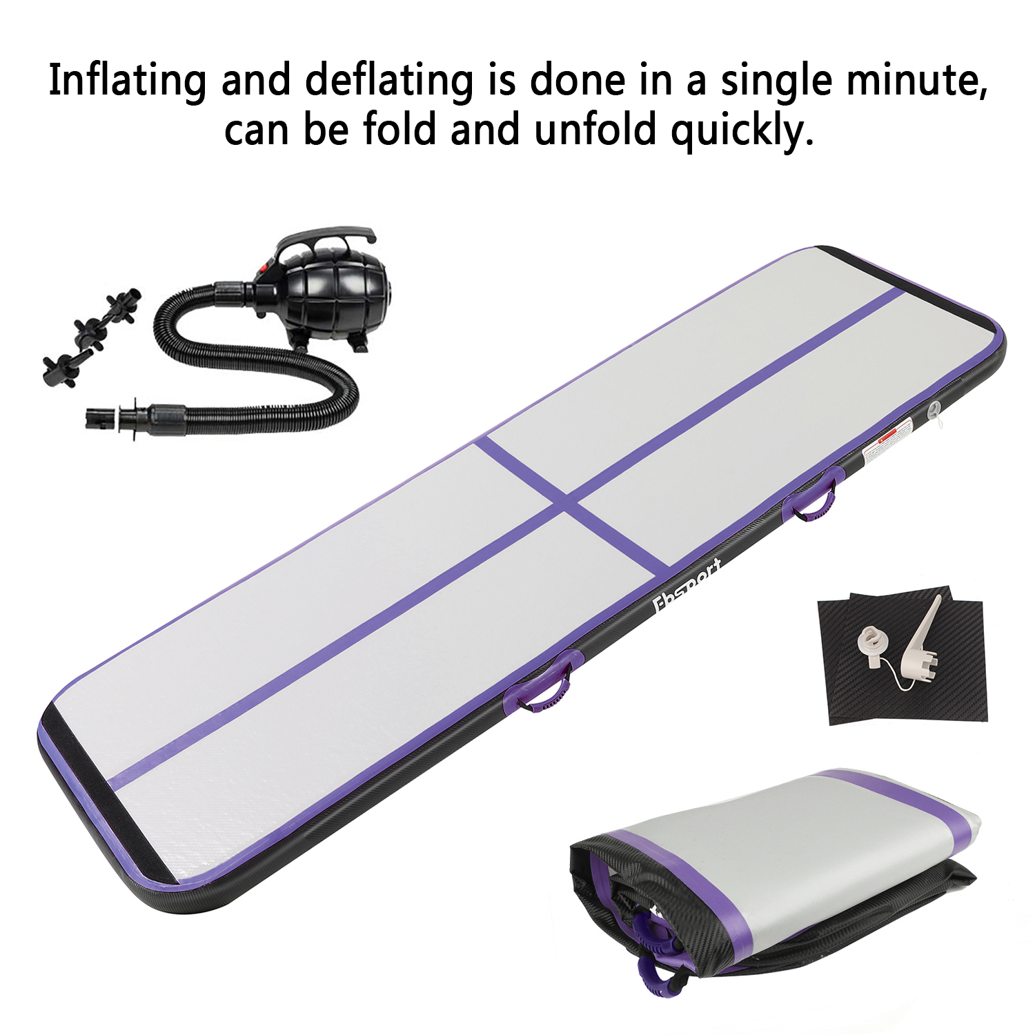 Furgle Air Track Gymnastics Mat Inflatable Air Track Tumbling