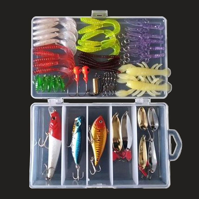 Fishing Lures Baits Kit Plastic Saltwater Freshwater Fishing Lures 