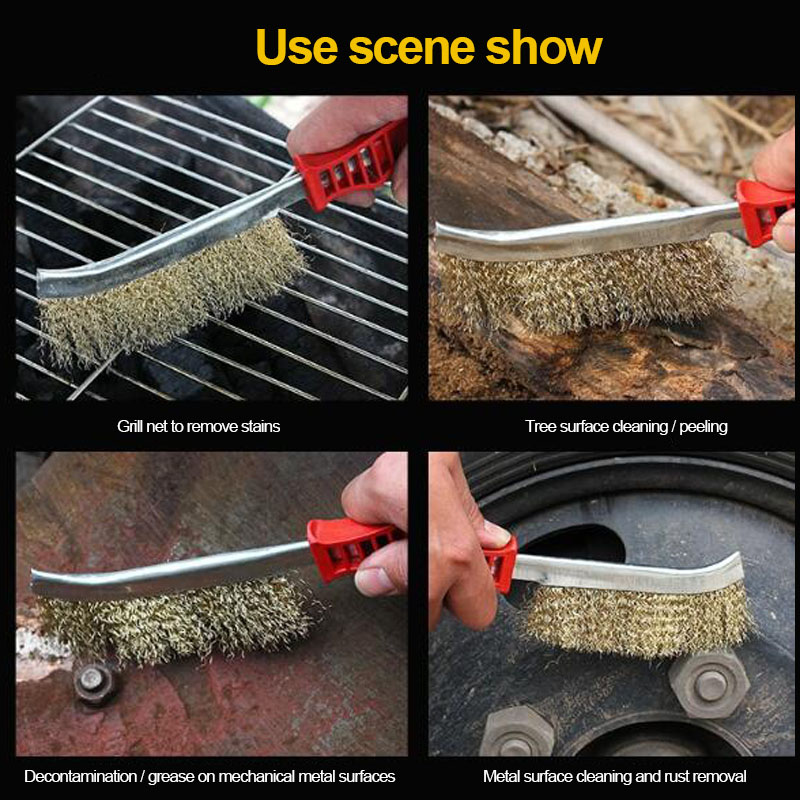 StainlessSteel Grinding Rust Remover Removal Wire Cleaning Brush Set