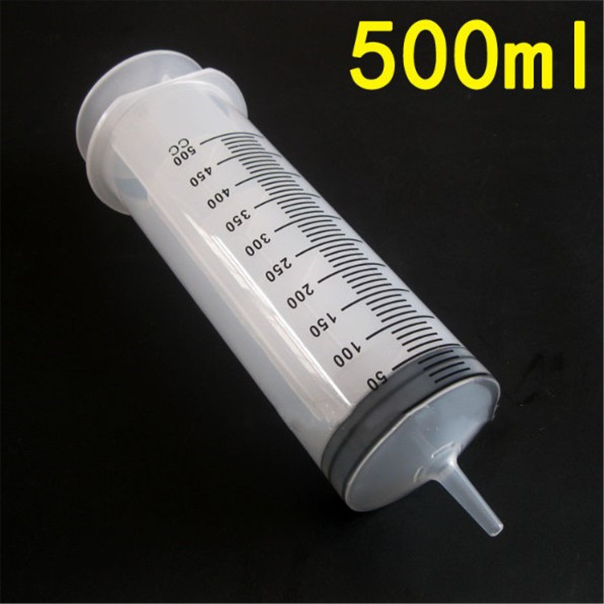 250500ML Large Plastic Measuring Syringe For Labs Hydroponic Pet Cubs