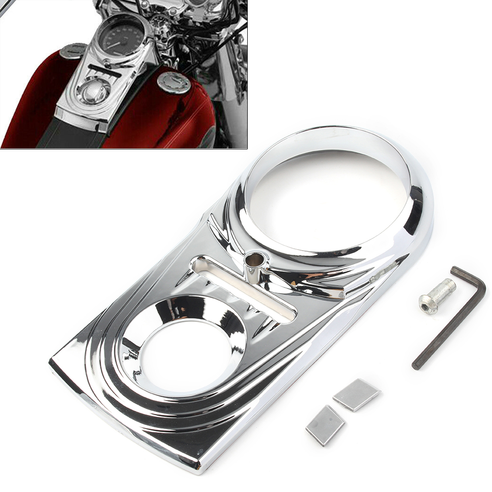 Parts & Accessories Black/Chrome Dash Panel Insert Cover For Harley