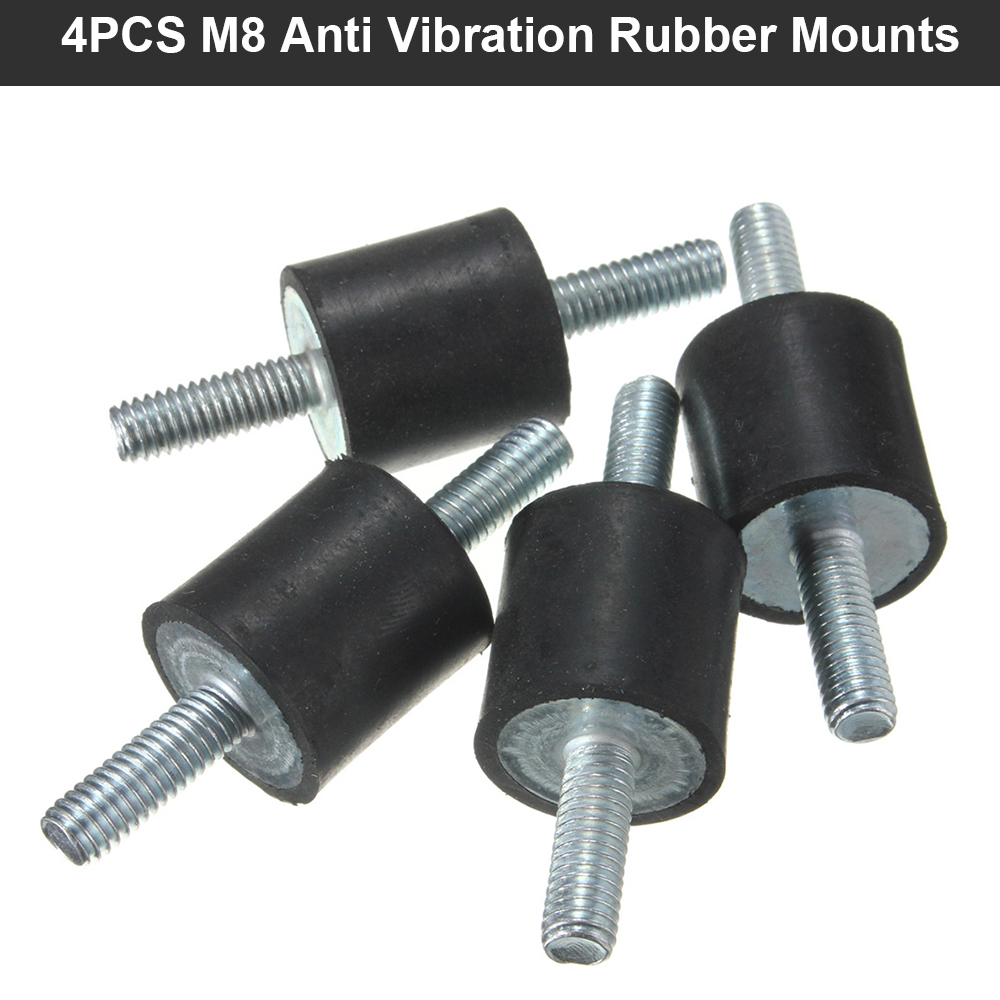 4 x RUBBER MOUNTS M8 Generator Anti Vibration Mount Bobbin Isolator M8