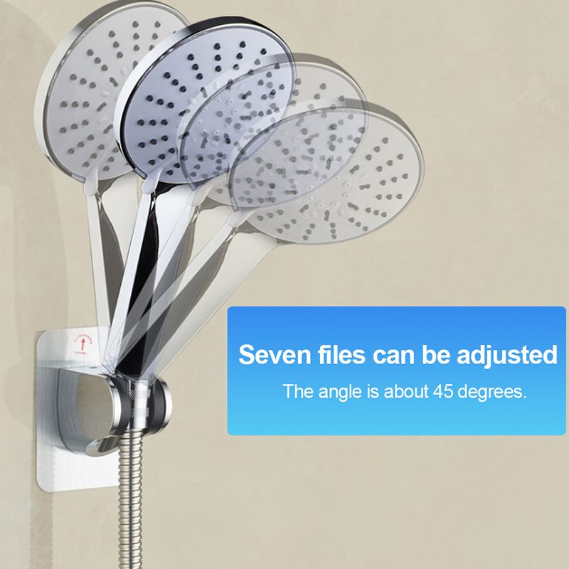 Adjustable Adhesive Heavy duty Shower Head Holder Bracket Base Self