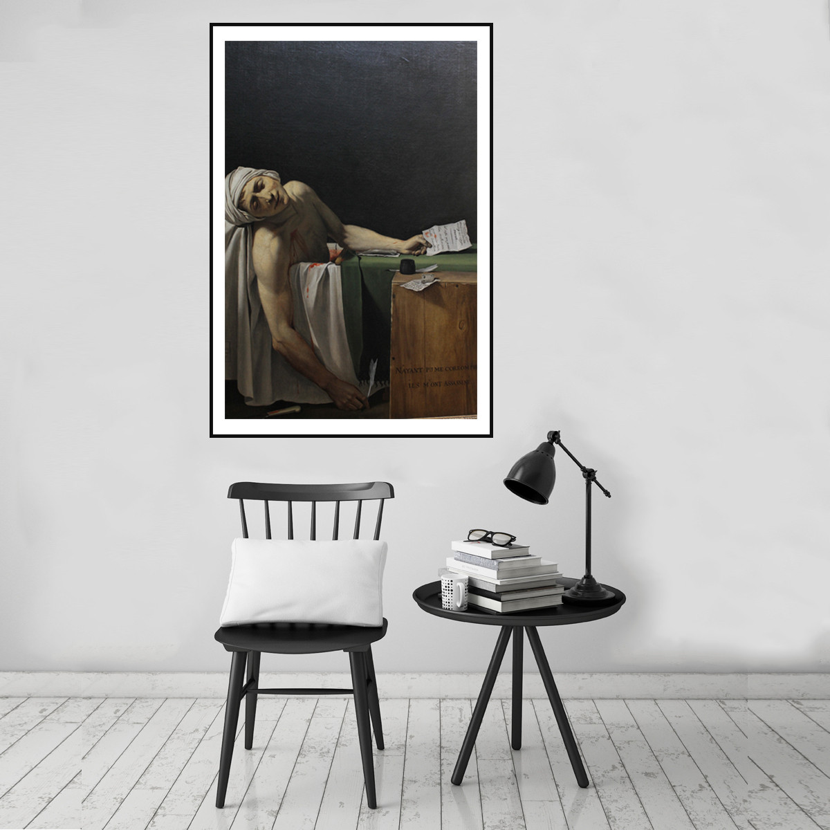 The Death of Marat Canvas Oil Painting Poster Home Room Wall Art Decor ...