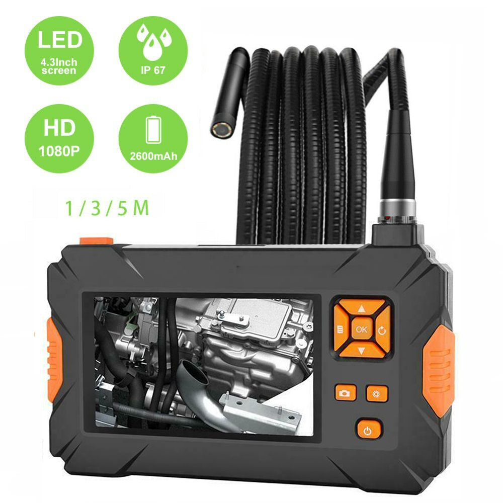 HD1080P 4.3" Orange Display Screen Industrial Endoscope Camera Borescope Monitor